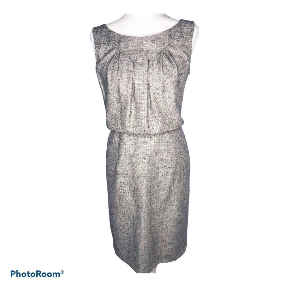 Escada Tweed Sheath Dress sleeveless 34